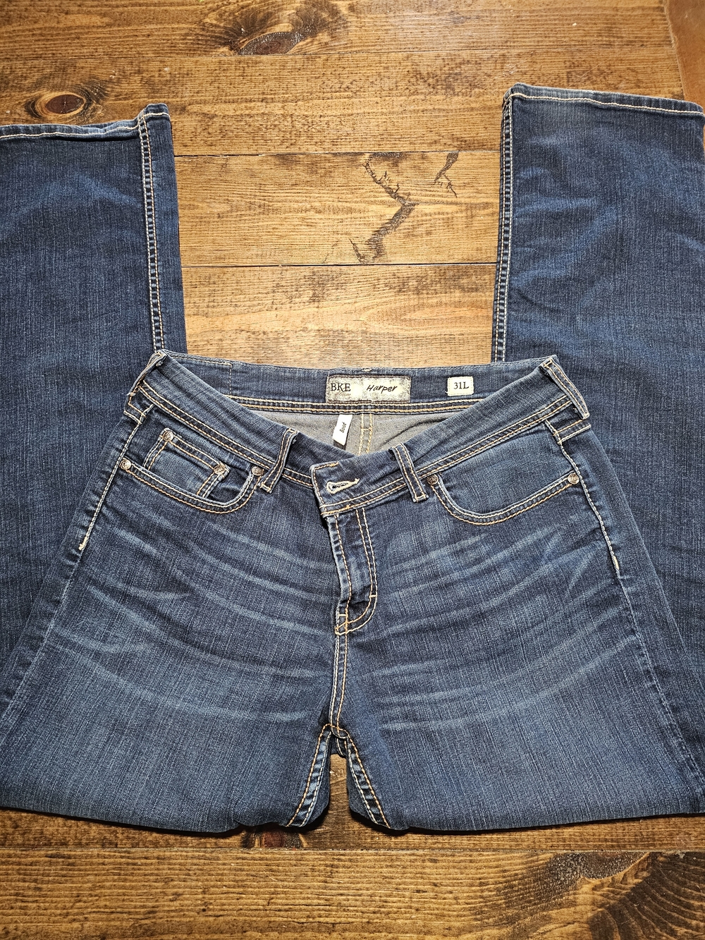 BKE Women's Boot Cut Jeans- Harper